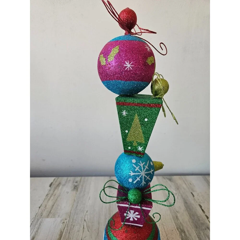 Pier 1 ornament glitter vintage rare Xmas decor centerpiece Bose‎